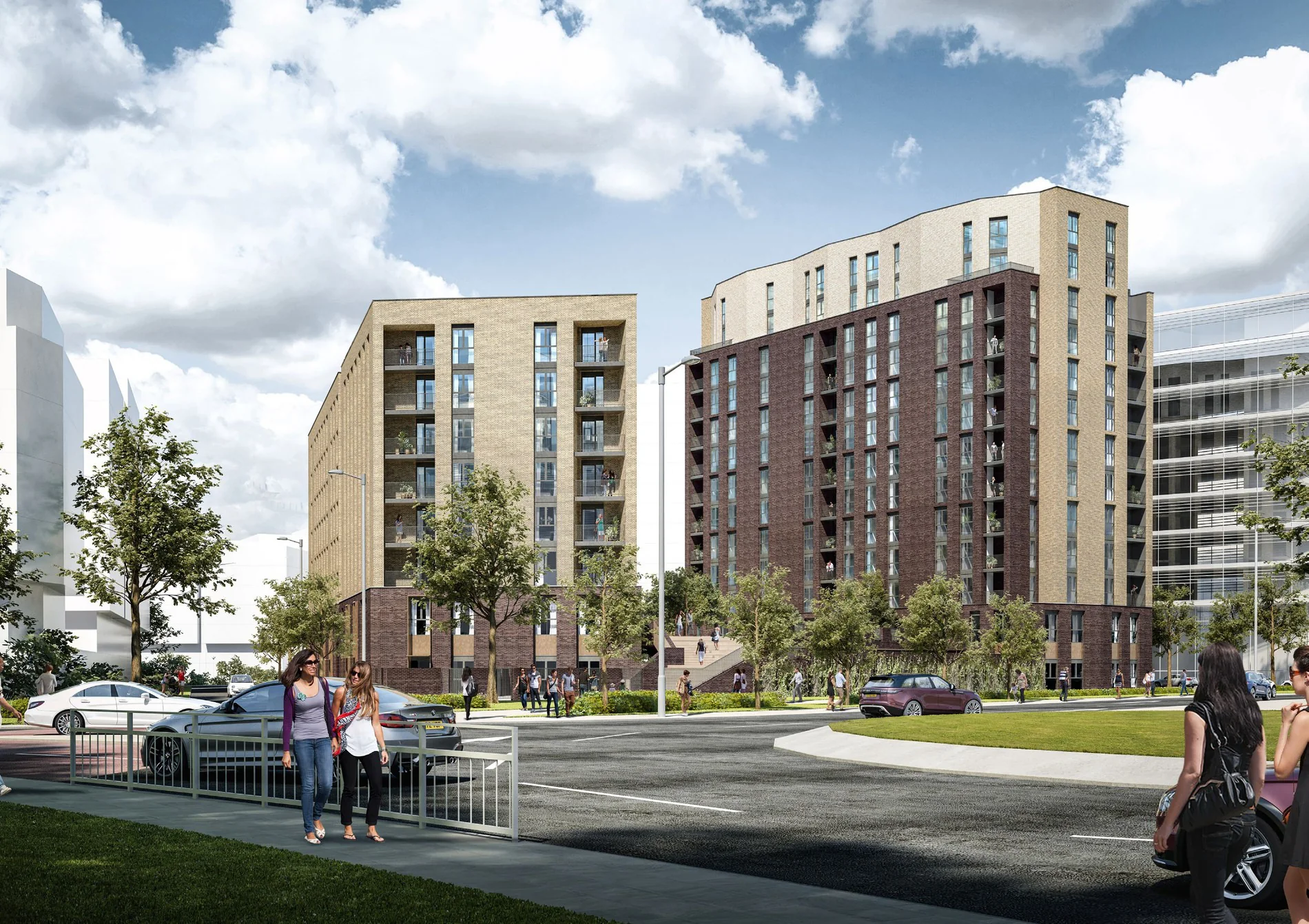 Architectural rendering of Trafford Waters by Rotheo